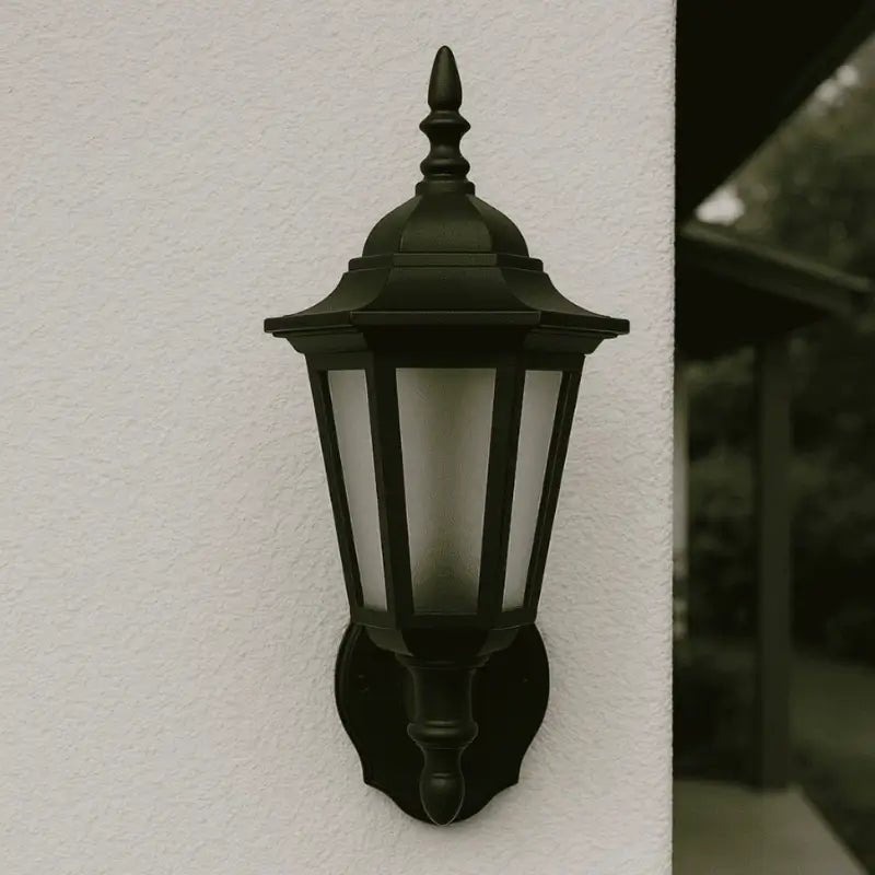 Arandela de Parede Externa Vintage Sextavada para Jardim