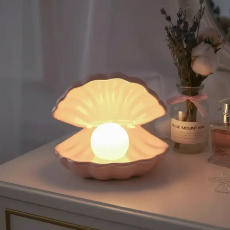 Luminária de Mesa Decorativa Concha sem Fio