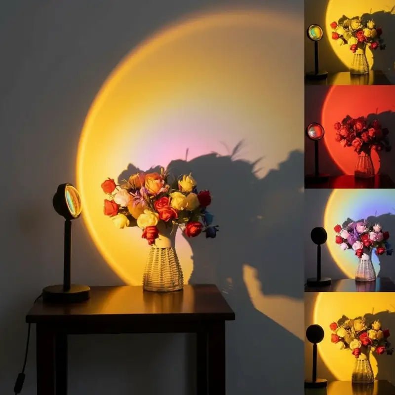Luminária de Mesa Decorativa Projetor Colorida Atmosfera