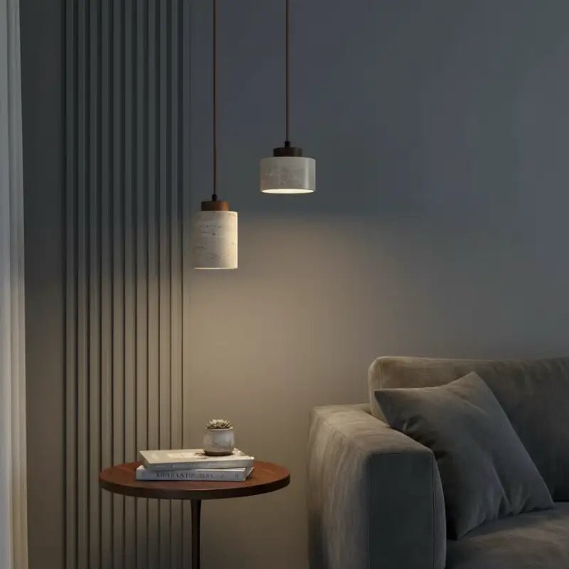 Luminária de Teto Pendente Wabi-Sabi Estilo Japonês