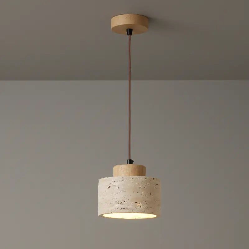 Luminária de Teto Pendente Wabi-Sabi Estilo Japonês