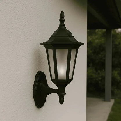 Arandela de Parede Externa Vintage Sextavada para Jardim