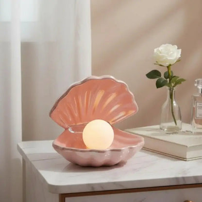 Luminária de Mesa Decorativa Concha sem Fio