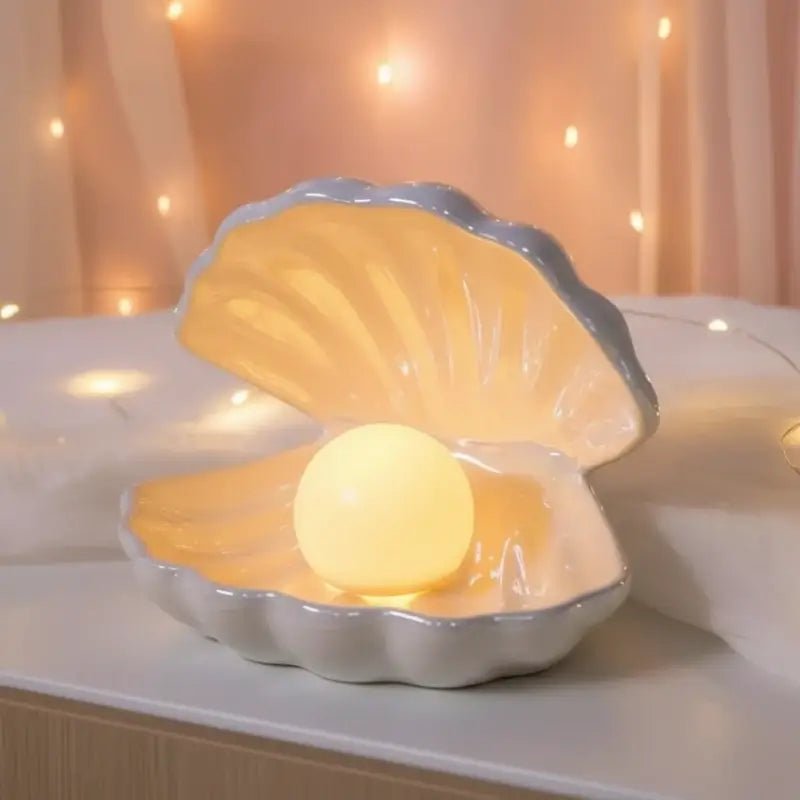 Luminária de Mesa Decorativa Concha sem Fio