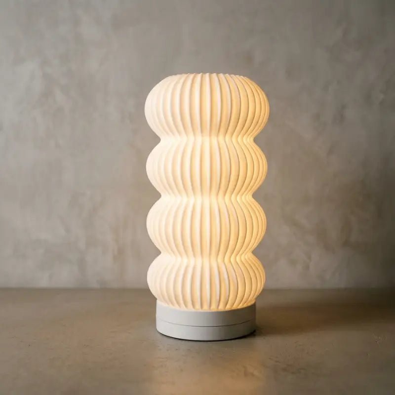 Luminária de Mesa Decorativa Kumo 3D Estilo Japonês