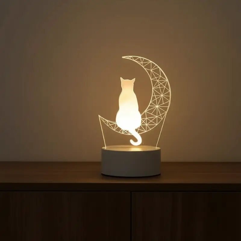 Luminária de Mesa Decorativa LED 3D Criativa Decorativa