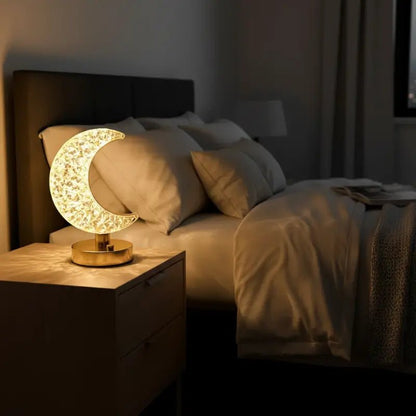 Luminária de Mesa Decorativa LED 3D Lua Estrela
