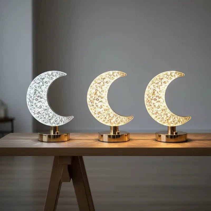 Luminária de Mesa Decorativa LED 3D Lua Estrela