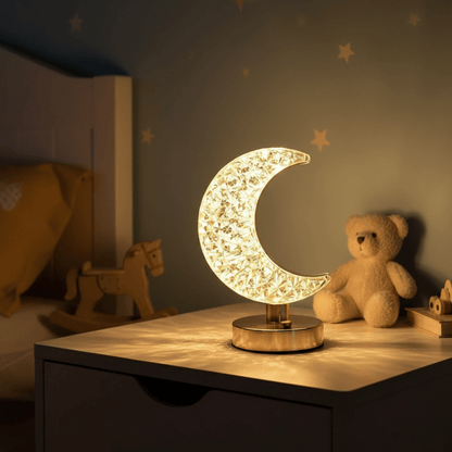 Luminária de Mesa Decorativa LED 3D Lua Estrela