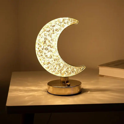 Luminária de Mesa Decorativa LED 3D Lua Estrela