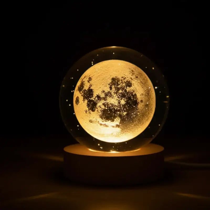 Luminária de Mesa Decorativa LED Globo 3D Universo USB