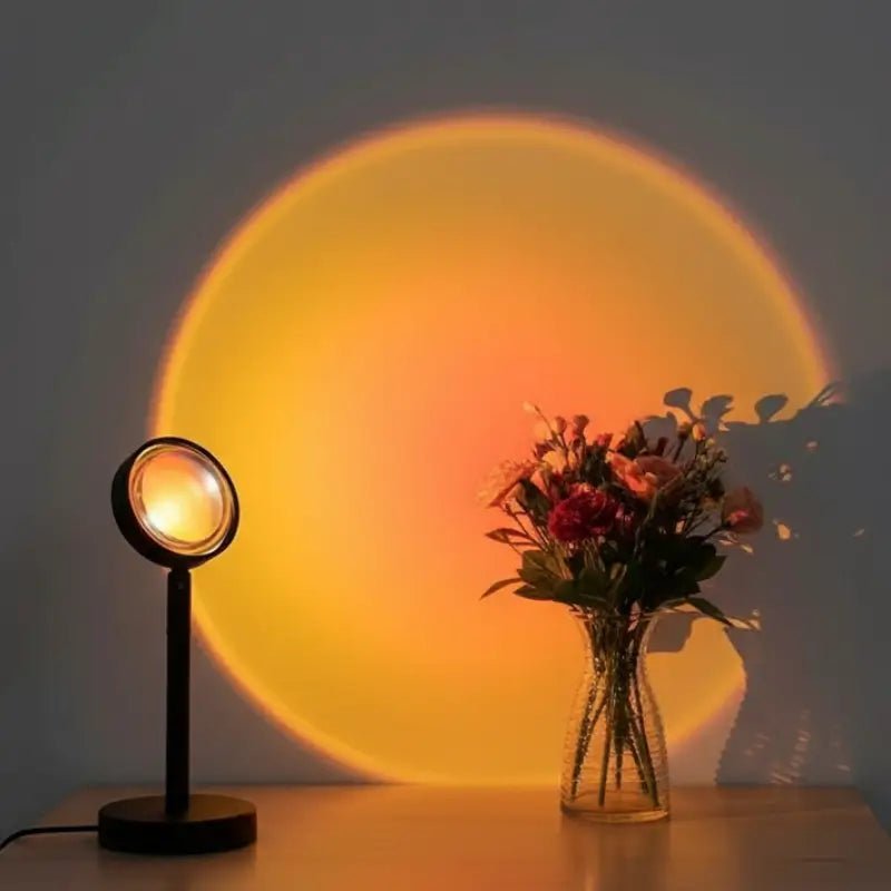 Luminária de Mesa Decorativa Projetor Colorida Atmosfera