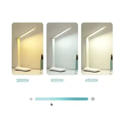 Luminária de Mesa LED Leitura Ajustável Recarregável 3 Modos