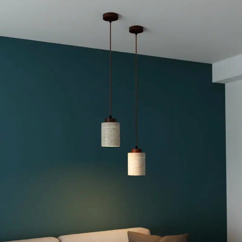 Luminária de Teto Pendente Wabi-Sabi Estilo Japonês