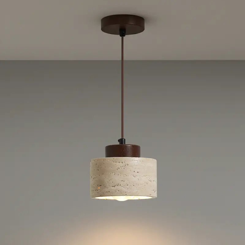 Luminária de Teto Pendente Wabi-Sabi Estilo Japonês