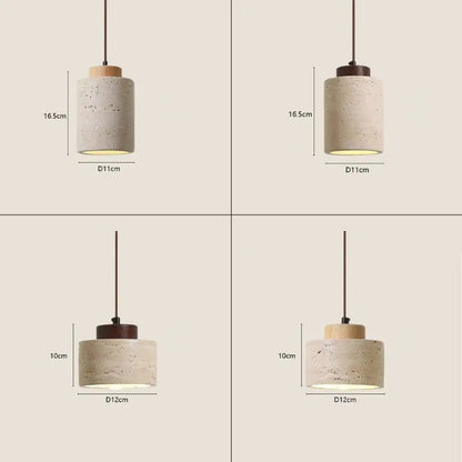 Luminária de Teto Pendente Wabi-Sabi Estilo Japonês