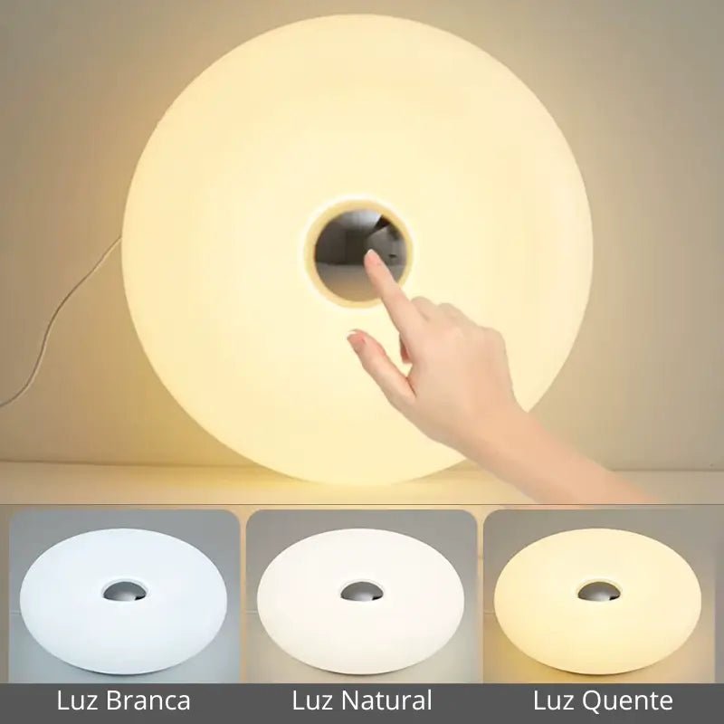 Luminária Decorativa de Mesa Donut LED USB
