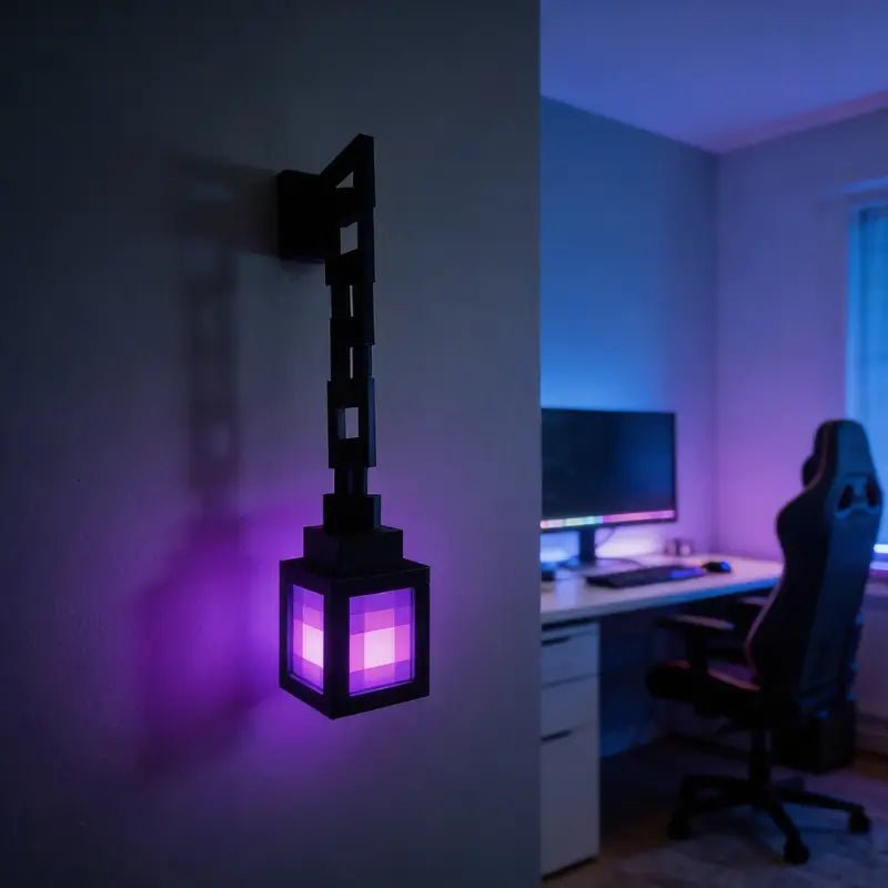 Luminária decorativa de parede efeito pixelado